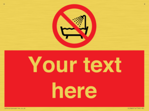 Custom Do not use this device in a bathtub shower or water-filled reservoir